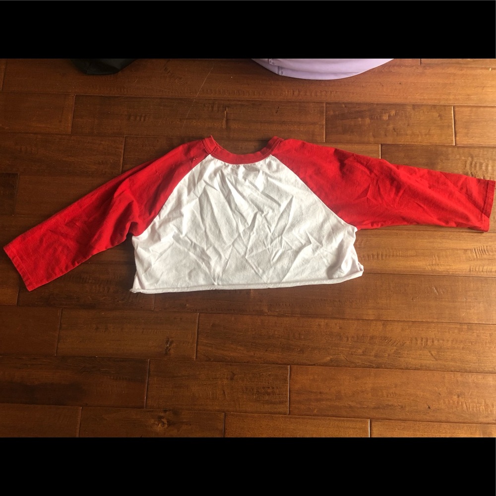 Cropped Baseball Tee Shirt